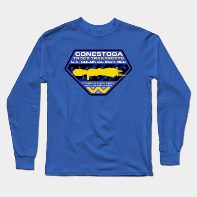 Conestoga Color Large Long Sleeve T-Shirt by Ekliptik